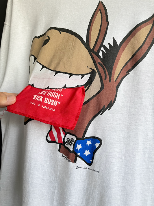 1988 DNC “Kick Bush” Donkey Tee
