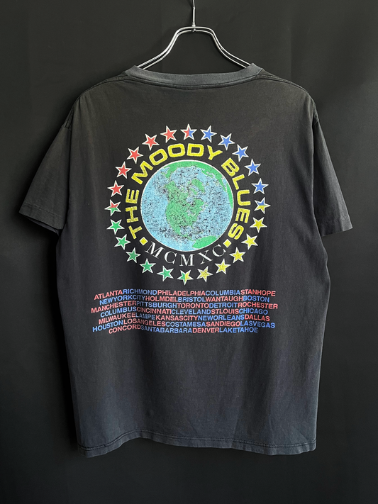 1990 Moody Blues Faded Collar Tour Tee