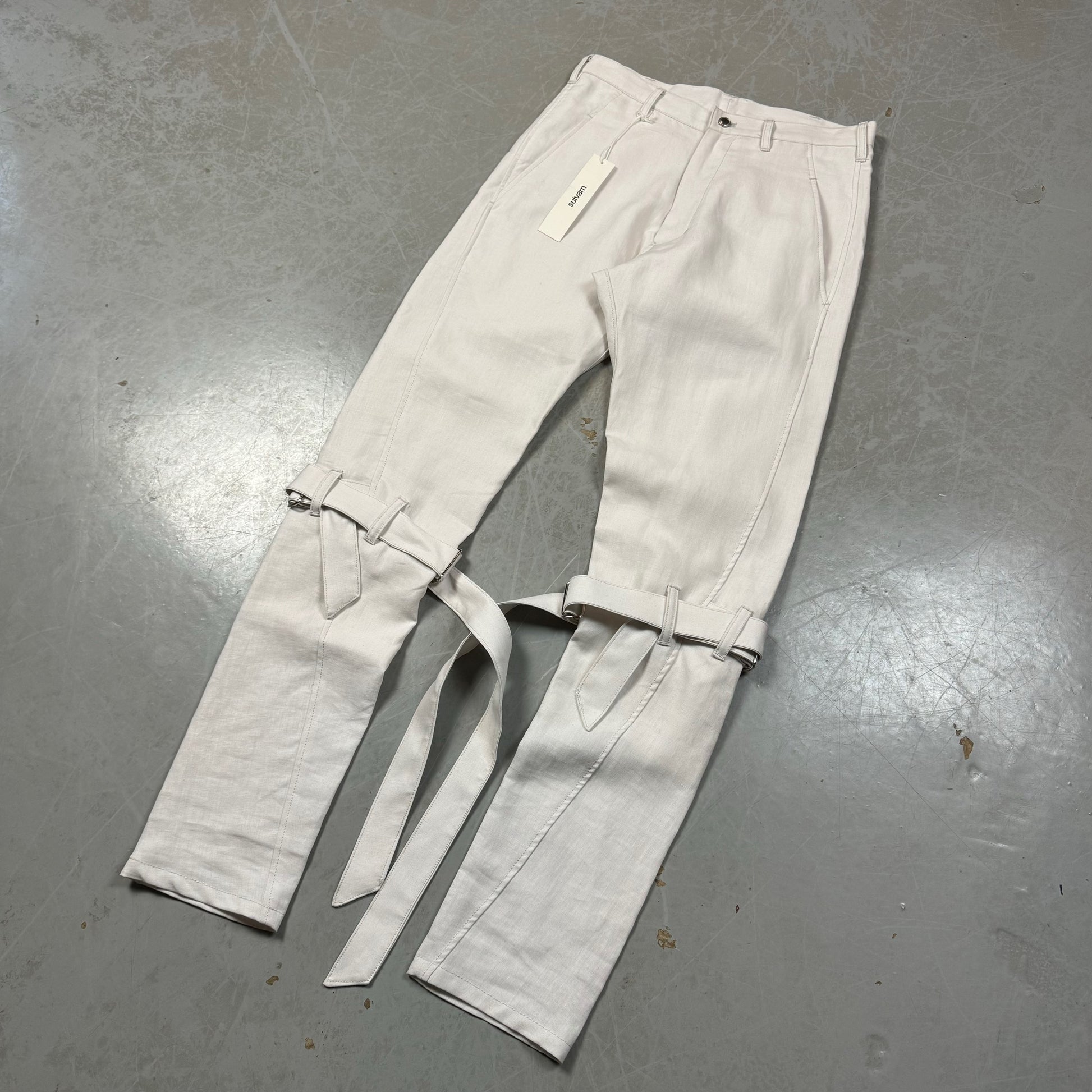 NWT Sulvam Linen Bondage Pants (30W x 33W) image 0