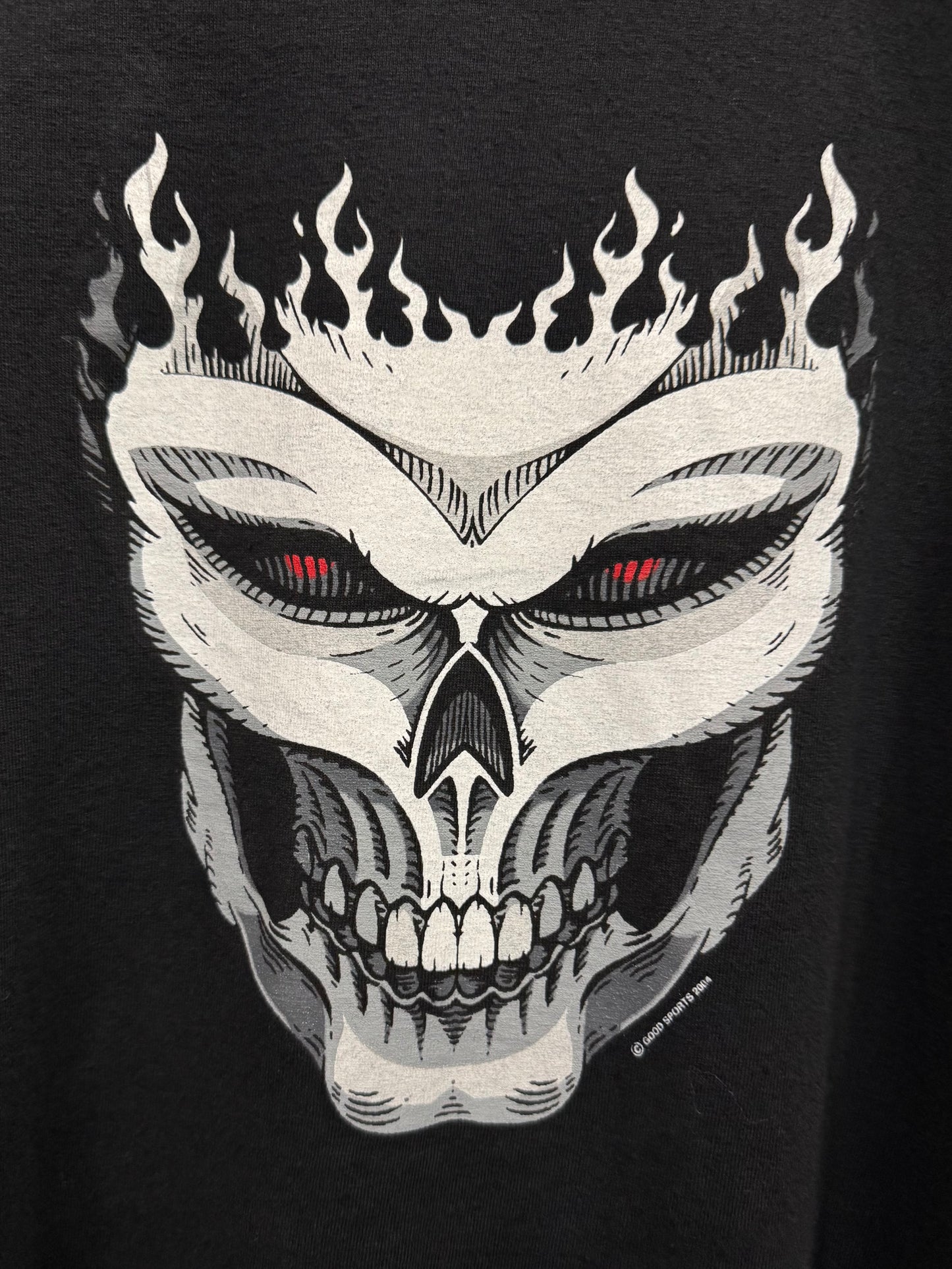 2004 White Skull Flame Longsleeve (XL/XXL)