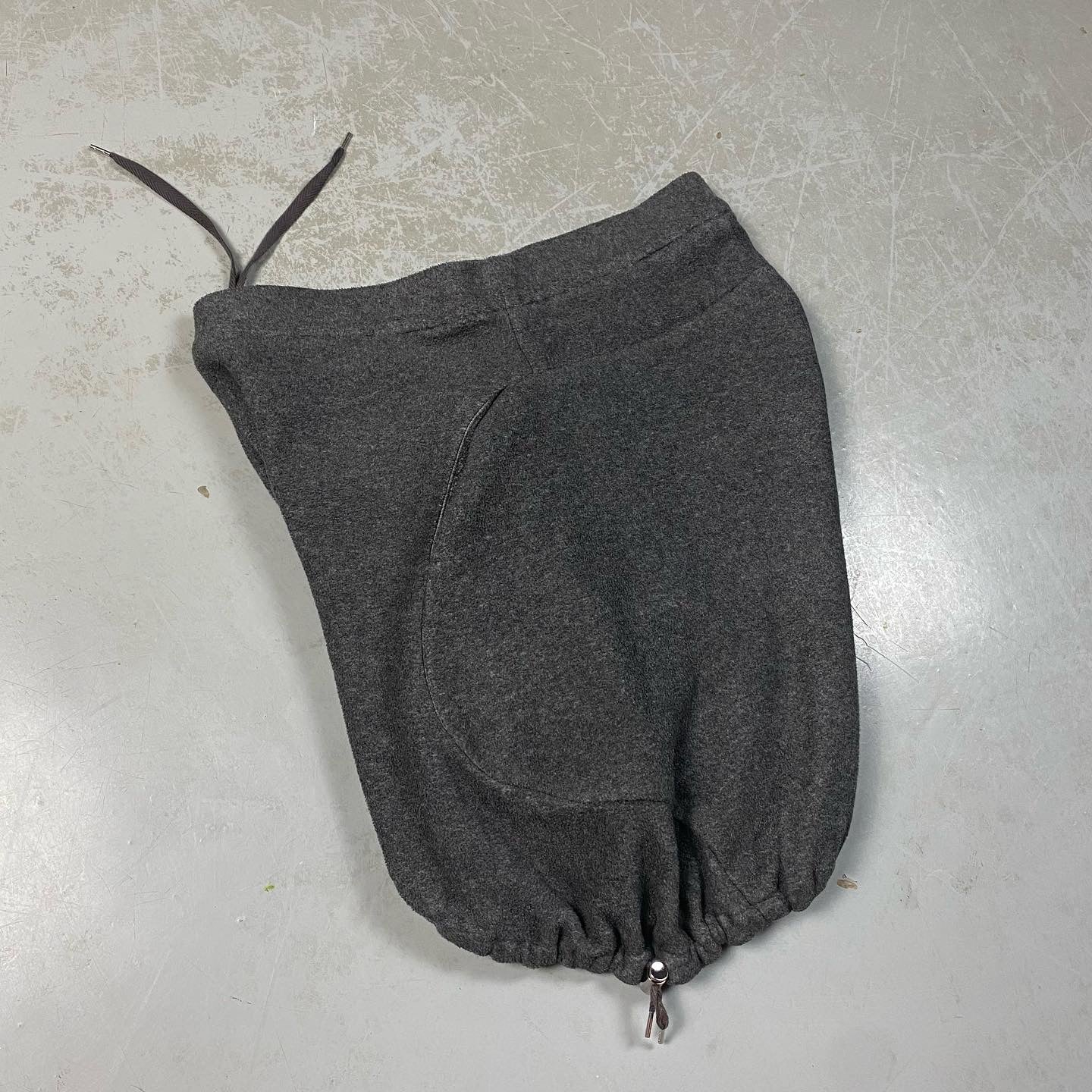 Hussein Chalayan Curved Seam, Reverse Pocket Fleece Shorts image 1