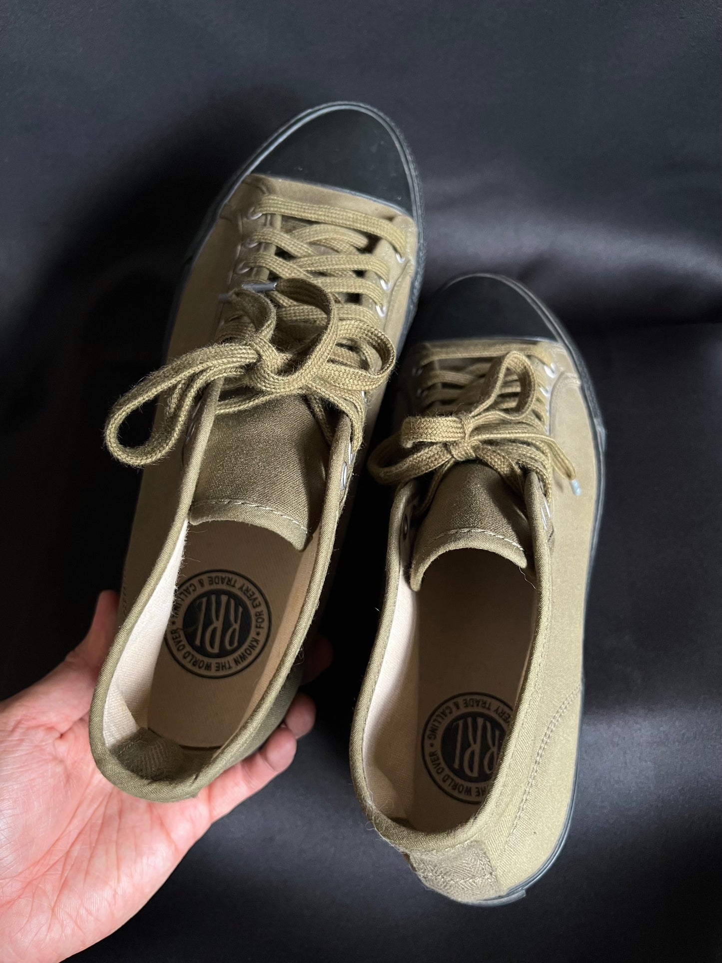 RRL Olive Mayport Canvas Sneaker (9US)