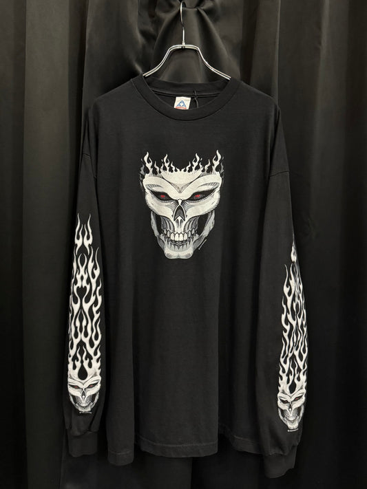 2004 White Skull Flame Longsleeve (XL/XXL)