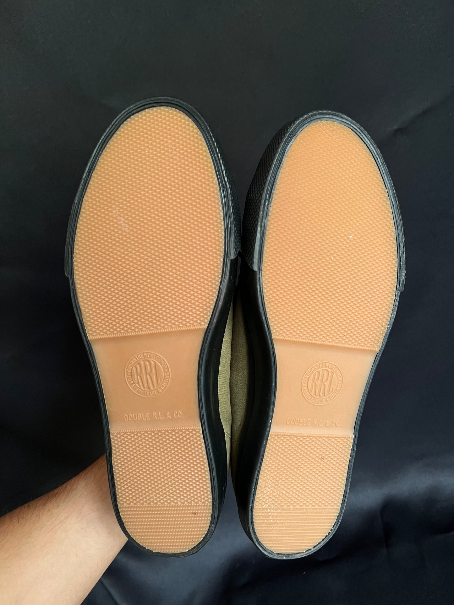 RRL Olive Mayport Canvas Sneaker (9US)