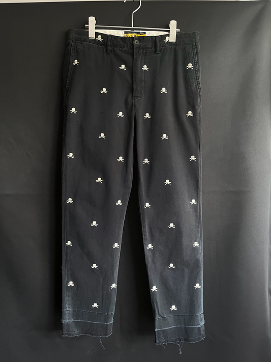 Ralph Lauren Rugby Skull & Crossbones Embroidered Chinos (33W)