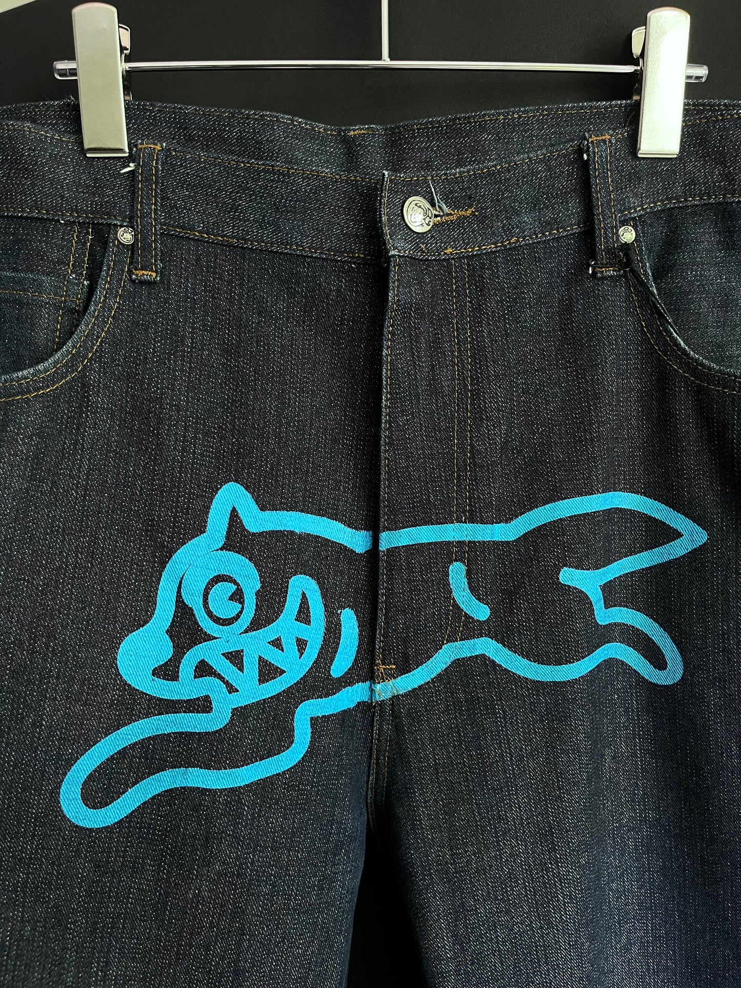 00’s BBC Ice Cream Running Dog Baggy Denim (38W)