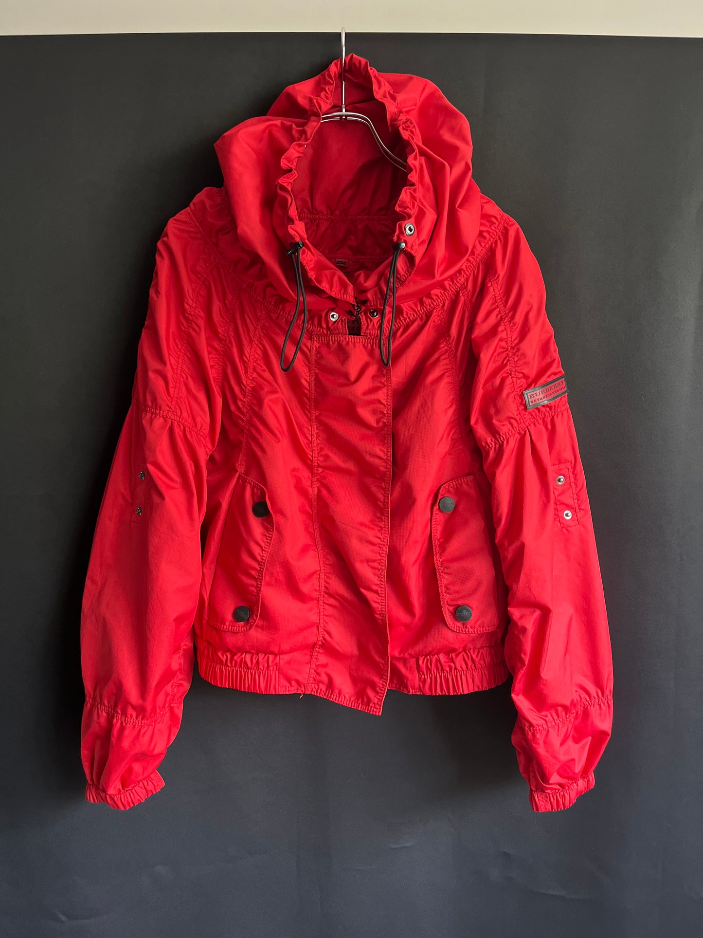 Burberry Drape Collar Cropped Jacket