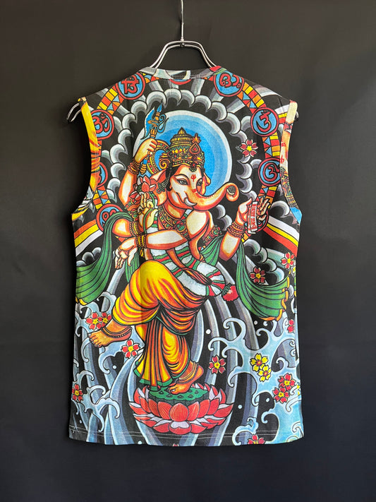 90s Ganesh Tattoo AOP Sleeveless