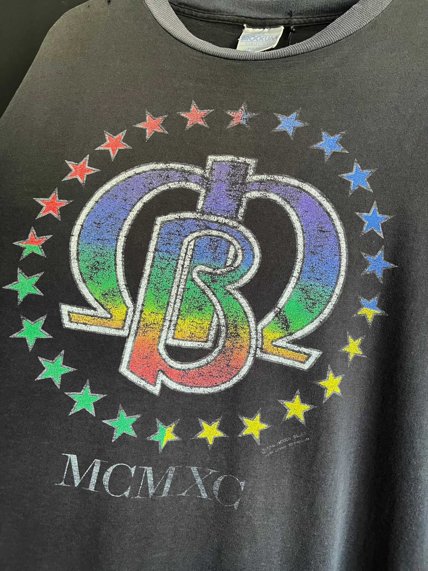 1990 Moody Blues Faded Collar Tour Tee