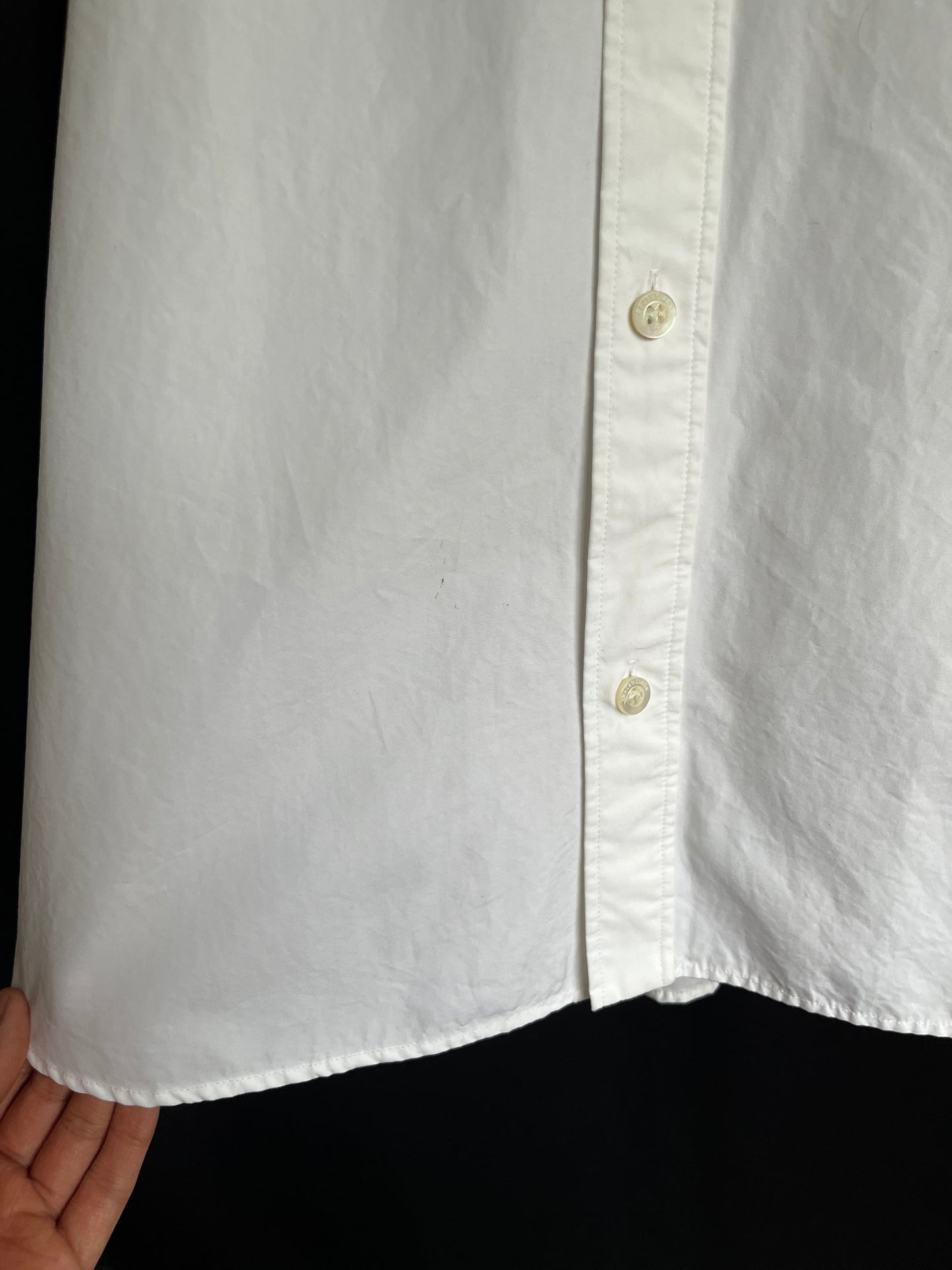 S/S23 Balenciaga Embroidered Oversized Button Down