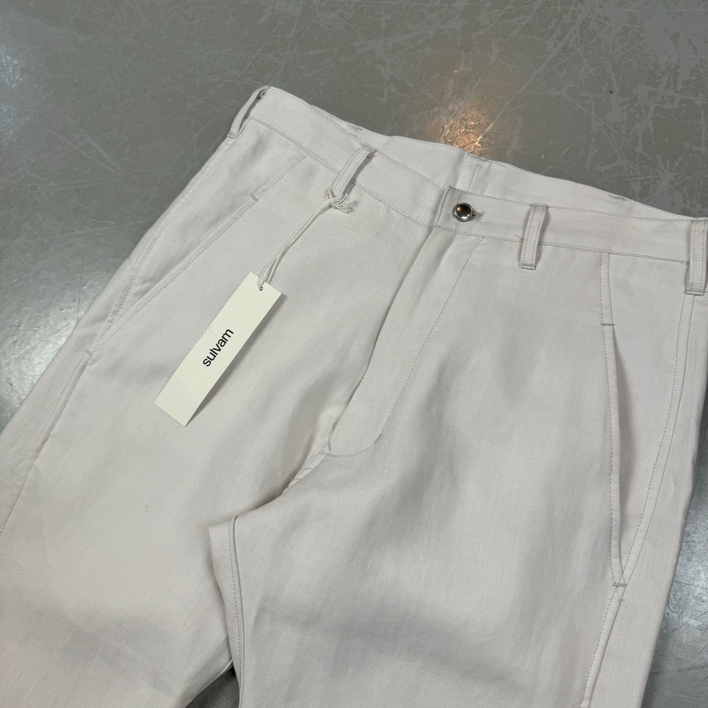 NWT Sulvam Linen Bondage Pants (30W x 33W) image 3