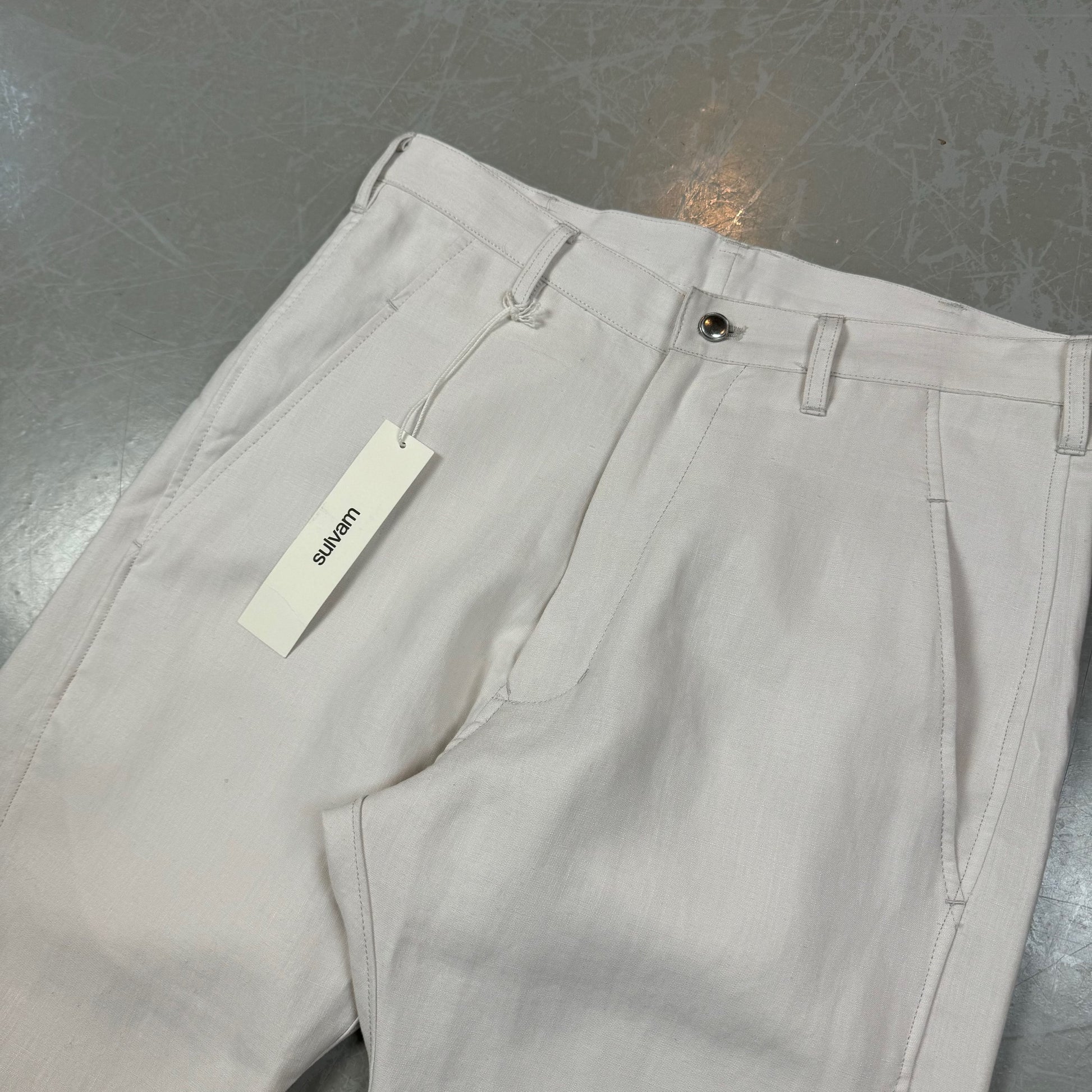 NWT Sulvam Linen Bondage Pants (30W x 33W) image 3